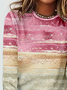 Jersey Crew Neck Loose Casual T-Shirt