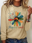 Hippie soul peace sign flower Vintage T-Shirt