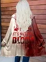 Casual Hoodie Halloween Kimono