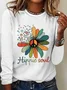 Hippie soul peace sign flower Vintage T-Shirt