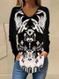 Hippie V Neck Ethnic Casual Loose Blouse