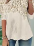 Casual Floral Loose Jersey T-Shirt