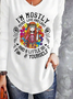 Hippie Girl Printed Casual Women's T-shirt
