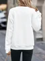 Zipper Crew Neck Casual Sweatshirt