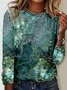 Abstract Casual Crew Neck T-Shirt