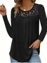 Casual Plain Loose Blouse