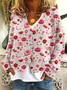 Floral Casual Loose Jersey Kimono