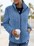 Stand Collar Loose Casual Teddy Jacket