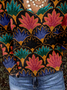 Ethnic Geometry Loose Jersey Vintage T-Shirt
