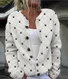 Dog paw plaid button cardigan