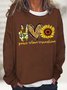 Hippie Peace Love Sunflower