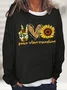 Hippie Peace Love Sunflower