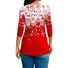Loose V Neck Christmas Casual Blouse