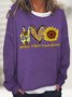 Hippie Peace Love Sunflower