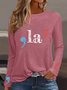 Kamala Harris Inspired Text Letter Women's T-shirt