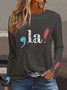 Kamala Harris Inspired Text Letter Women's T-shirt