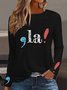 Kamala Harris Inspired Text Letter Women's T-shirt