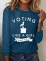 Women's "Voting Like a Girl" Printed T-Shirt