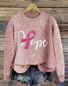 Hope Breast Cancer Awareness Pullover Sweater