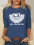 Casual Vote Like Ruth Sent You Cotton-Blend T-Shirt