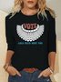 Casual Vote Like Ruth Sent You Cotton-Blend T-Shirt