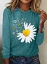 Casual Crew Neck Hippie T-Shirt