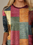 Plaid Print Women's T shirt