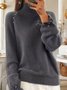 Casual Imitation Pearls Sweater