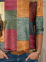 Plaid Print Women's T shirt