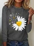 Casual Crew Neck Hippie T-Shirt
