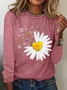 Casual Crew Neck Hippie T-Shirt