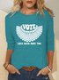Casual Vote Like Ruth Sent You Cotton-Blend T-Shirt