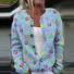 Cute dog paw knitted button cardigan