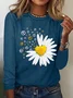 Casual Crew Neck Hippie T-Shirt