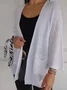 Pocket Stitching V Neck Casual Cardigan
