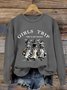 Unny Halloween Witch Girls Trip Time To Get Wicked Casual Sweatshirt