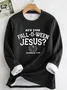 Fleece Halloween Are You Fall-O-Ween Thanksgiving  Jesus Sweatshirt