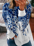 Casual Floral Loose Crew Neck Sweatshirt