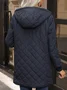 Casual Loose Zipper Fluff/Granular Fleece Fabric Padded Jacket