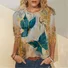 Casual Butterfly Jersey Loose T-Shirt