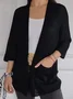 Pocket Stitching V Neck Casual Cardigan