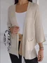 Pocket Stitching V Neck Casual Cardigan