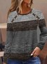 Ethnic Loose Casual V Neck Blouse
