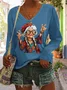 Old Funny Lady Hippie T-shirt