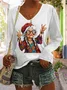 Old Funny Lady Hippie T-shirt
