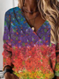 Mushrooms Loose Casual Sweatshirt