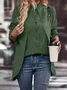 Casual Loose Stand Collar Blouse