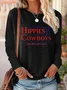 Crew Neck Casual Hippie T-Shirt