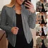Wrap Geometric Loose Urban Blazer