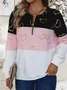 Loose Casual Crew Neck Sweatshirt